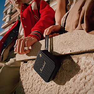 Marshall Willen Portable Bluetooth Speaker, Black & Brass